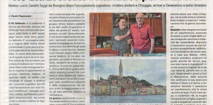 Una storia di esilio dall’Istria del secondo dopoguerra